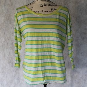 Old Navy, Comfy, Striped 3/4-Sleeved Top. M